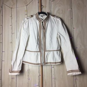 H&M Divided Tan & Cream Striped Jacket